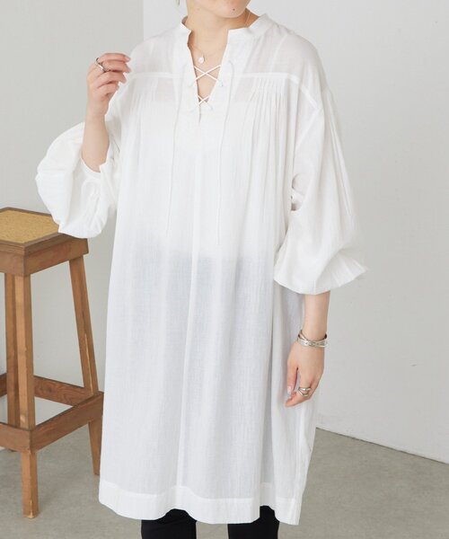 BEARDSLEY（ビアズリー） ワンピース フロントレースアップワンピース