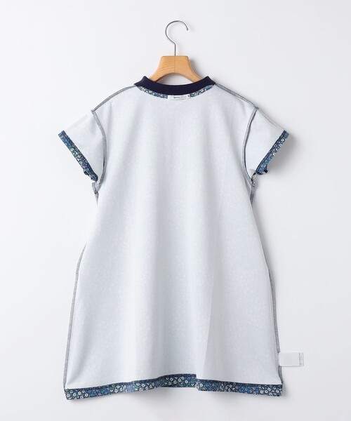 ワンピース SHIPS KIDS:140〜150cm / フラワー ポロシャツ ワンピース キッズ 子供服の画像