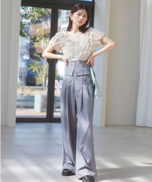 「SNIDEL」 パンツ 1 グレー レディース_画像3