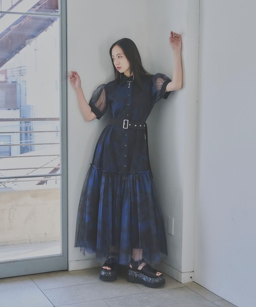 「HARE」 フラットサンダル LARGE グレー レディース_画像2