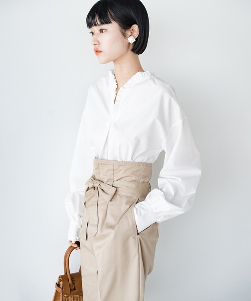 「haco!」 「KAKKO」長袖ブラウス X-LARGE ホワイト レディース_画像9