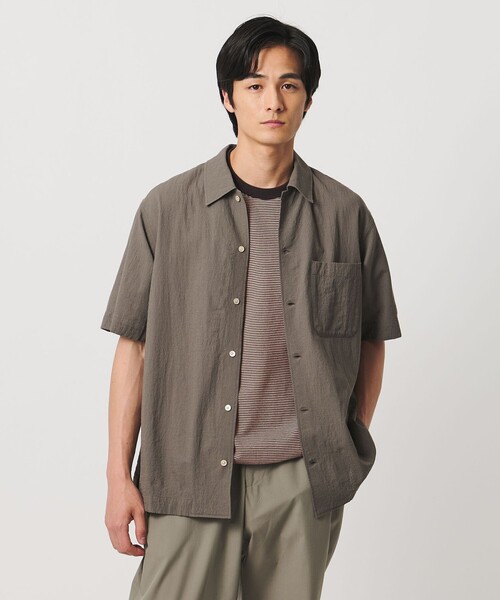 UNITED ARROWS（ユナイテッドアローズ） シャツ 半袖 ウール/ナイロン