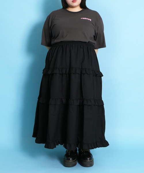 「PUNYUS」 半袖Tシャツ 3 スミクロ レディース_画像2