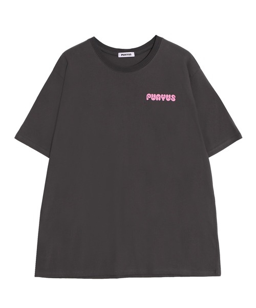 「PUNYUS」 半袖Tシャツ 3 スミクロ レディース_画像7