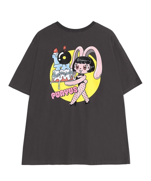 「PUNYUS」 半袖Tシャツ 3 スミクロ レディース_画像8