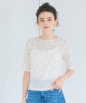 tシャツ シアージョーゼット五分袖Tシャツ レ...の詳細画像5
