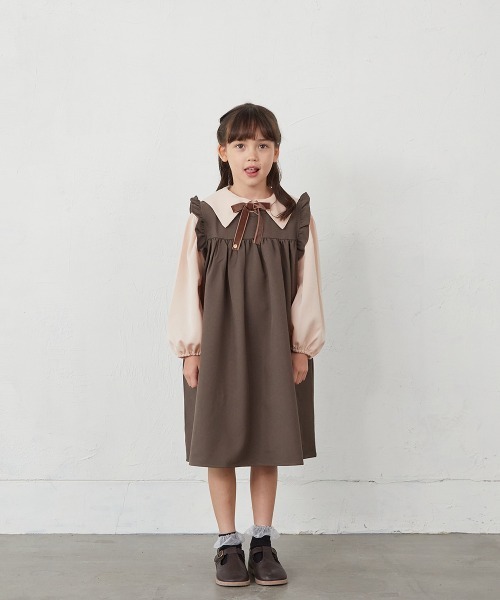 「riziere」 「KIDS」ノースリーブワンピース 100 ネイビー キッズ_画像5