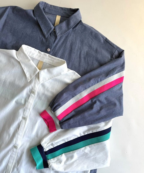 「Q」 長袖シャツ MEDIUM ホワイト レディース_画像3