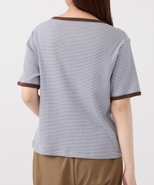 「Healthknit」 半袖Tシャツ FREE ライトベージュ レディース_画像3
