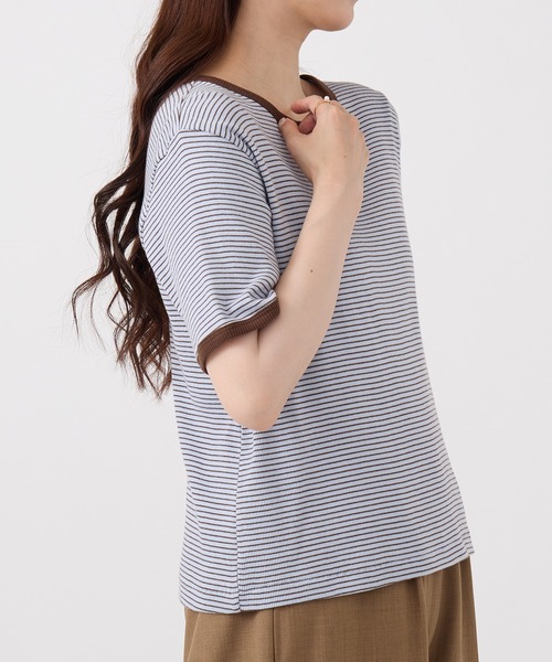 「Healthknit」 半袖Tシャツ FREE ライトベージュ レディース_画像7