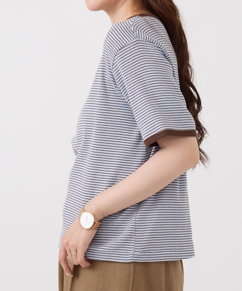 「Healthknit」 半袖Tシャツ FREE ライトベージュ レディース_画像8