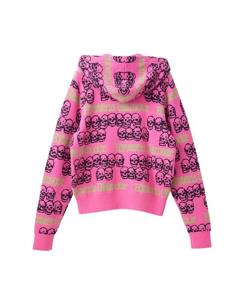 HYSTERIC GLAMOUR（ヒステリックグラマー） パーカー SKULL STRIPE柄 