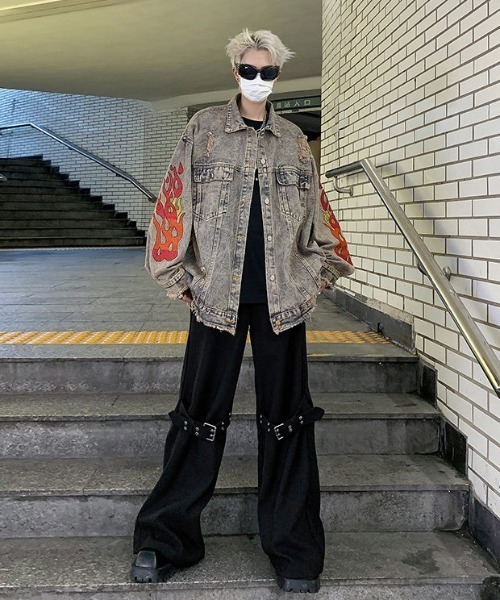 「MGV」 デニムジャケット LARGE ブルー メンズ_画像2