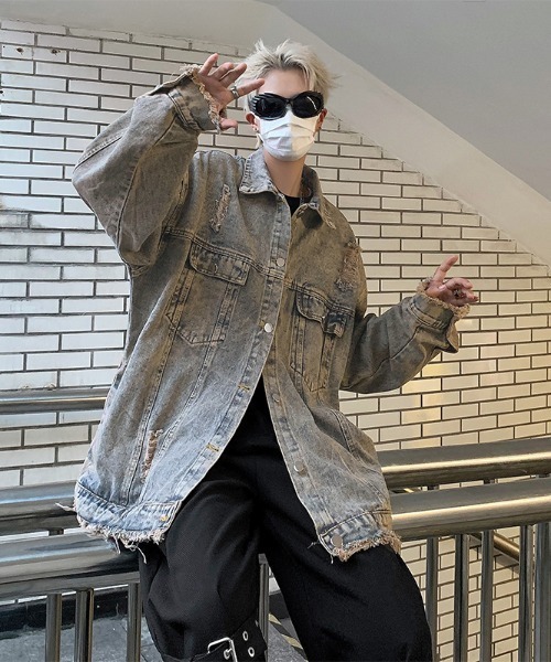 「MGV」 デニムジャケット LARGE ブルー メンズ_画像7