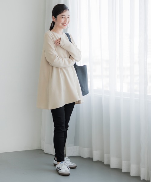 coca（コカ） tシャツ ＼新色登場／エンボス加工Aラインフレア