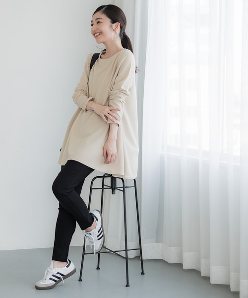 coca（コカ） tシャツ ＼新色登場／エンボス加工Aラインフレア