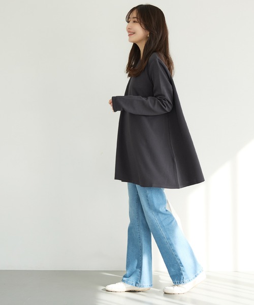 coca（コカ） tシャツ ＼新色登場／エンボス加工Aラインフレア