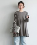 tシャツ ＼新色登場/エンボス加工Aラインフレ...の詳細画像2