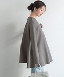 tシャツ ＼新色登場/エンボス加工Aラインフレ...の詳細画像4