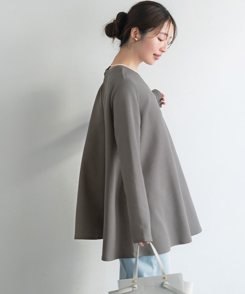 coca（コカ） tシャツ ＼新色登場／エンボス加工Aラインフレア