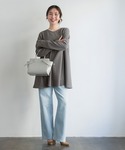 tシャツ ＼新色登場/エンボス加工Aラインフレ...の詳細画像5