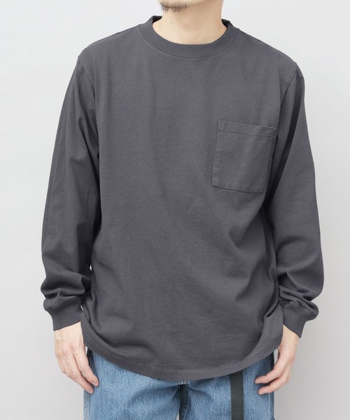 Goodwear tシャツ 7.6オンス USAコットン 袖リブ ポケット付き