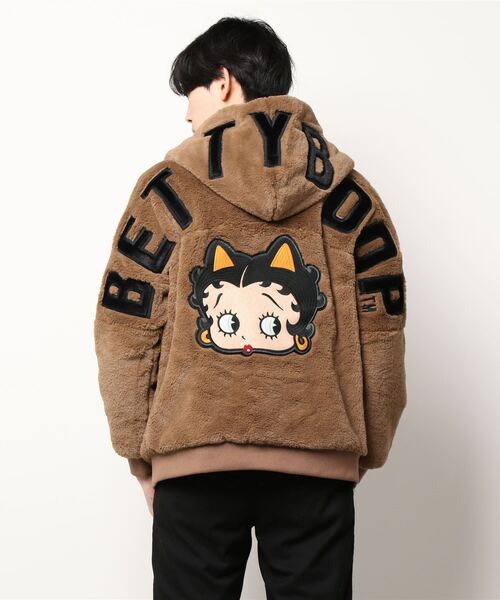 ブルゾン アウター にゃんこBETTY フェイクファーパーカー (M2) メンズ 