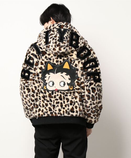 ブルゾン アウター にゃんこBETTY フェイクファーパーカー (M2) メンズ 