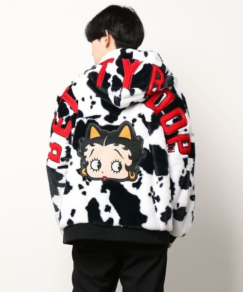 ブルゾン アウター にゃんこBETTY フェイクファーパーカー (M2) メンズ 