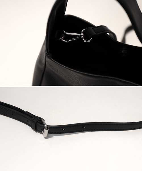 ハンドバッグ 「ZOZO限定」フェイクレザーワイドハンドルバッグ