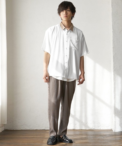 MinoriTY（マイノリティ） シャツ 半袖 「MinoriTY」スナップボタン