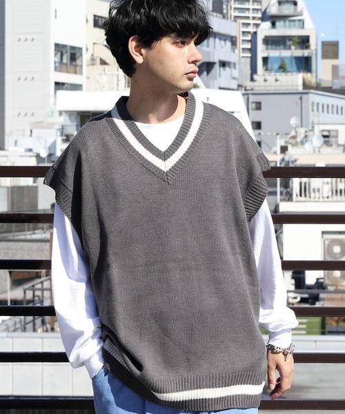8 ベスト ジレ チルデンニットベスト メンズ レディース : ZOZOTOWN