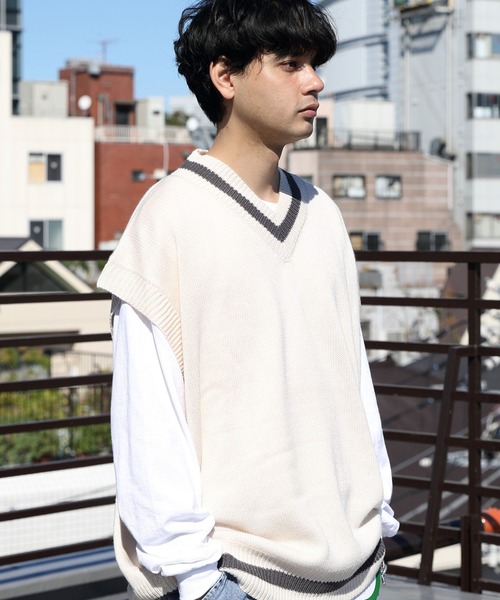 8 ベスト ジレ チルデンニットベスト メンズ レディース : ZOZOTOWN
