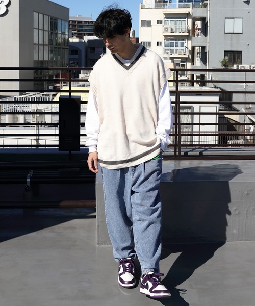 8 ベスト ジレ チルデンニットベスト メンズ レディース : ZOZOTOWN