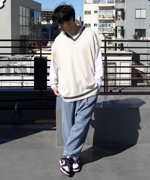 8 ベスト ジレ チルデンニットベスト メンズ レディース : ZOZOTOWN