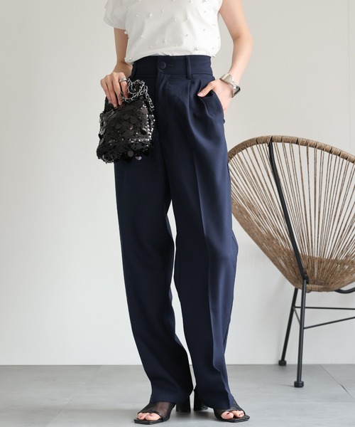 SATOKA サトカ カクタス パンツ オーガンジー ネイビー M サトカ