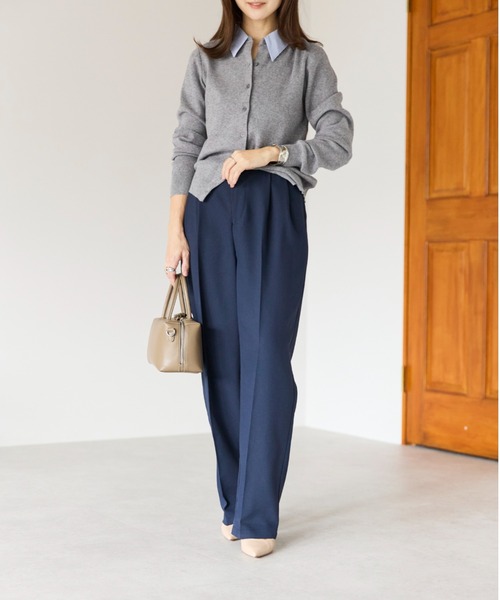 sakishimatokyo スラックス パンツ ハイウエストタックスラックス