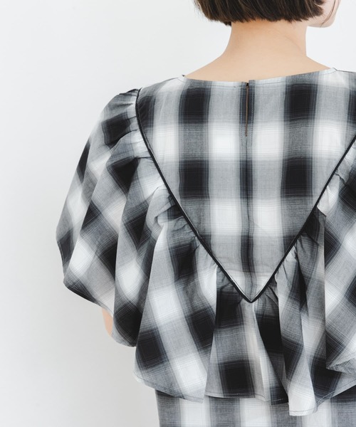 ブラウス シャツ ELY RUFFLE FRILL BLOUSE レディース