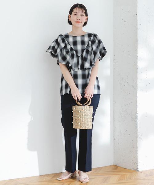 ブラウス シャツ ELY RUFFLE FRILL BLOUSE レディース
