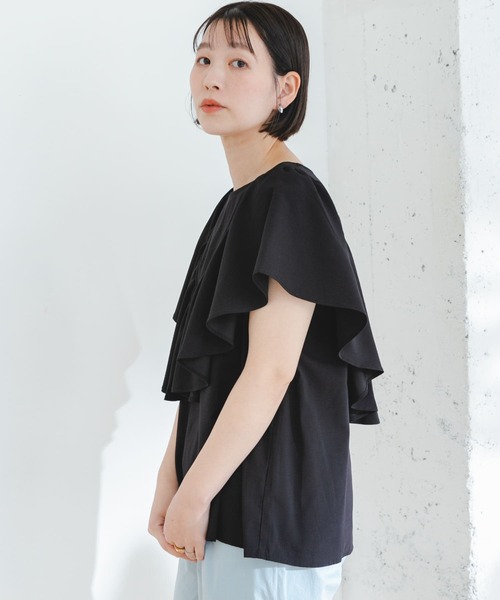 Acka original frill blouse フリル ブラウス wee9s ブラウス シャツ big collar frill blouse / 付け襟風