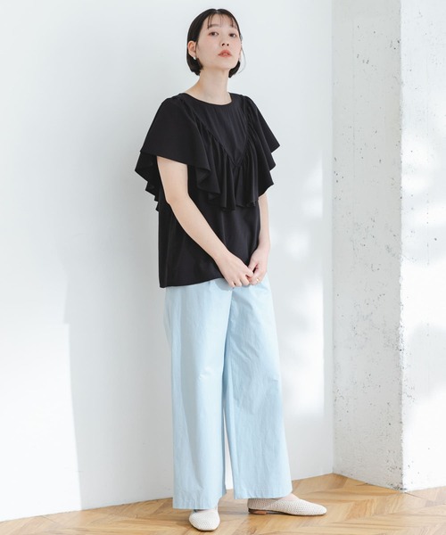 ブラウス シャツ ELY RUFFLE FRILL BLOUSE レディース