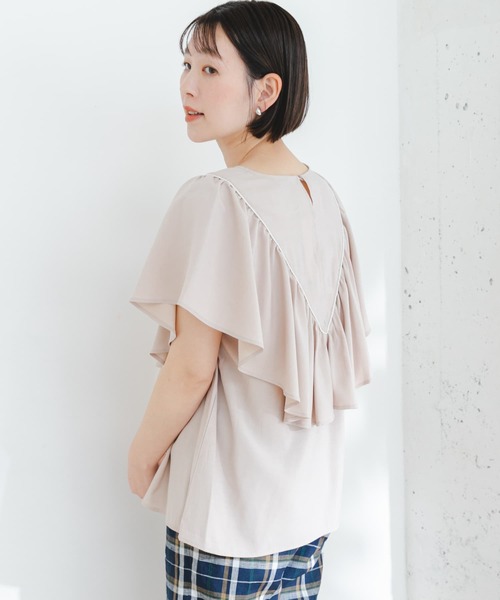 週末セール　ella_selectshop frill blouse Elle Multi Frill Blouse | Joules