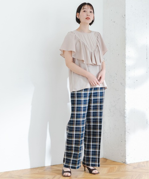 ブラウス シャツ ELY RUFFLE FRILL BLOUSE レディース