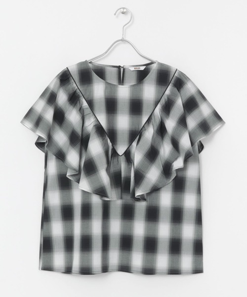 ブラウス シャツ Frill Neck Blouse レディース ブラウス シャツ ELY RUFFLE FRILL BLOUSE レディース