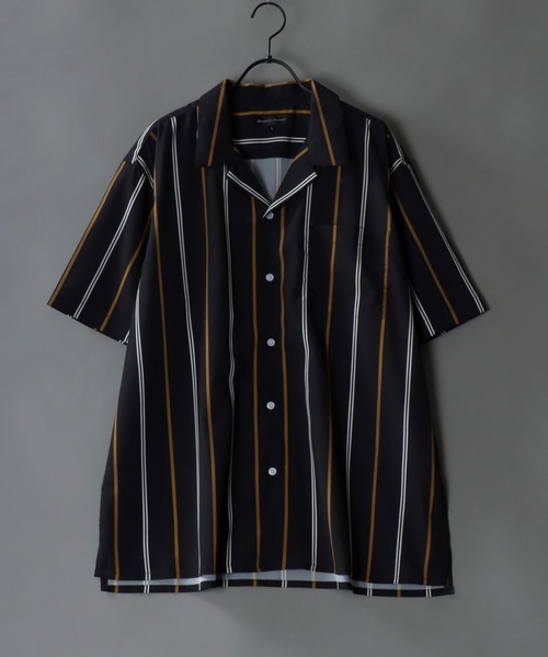 SITRY（シトリー） シャツ Drape Open Collar Shirt/ドレープ オープン