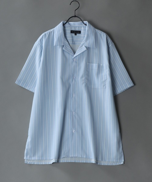 SITRY シャツ Drape Open Collar Shirt/ドレープ オープンカラー