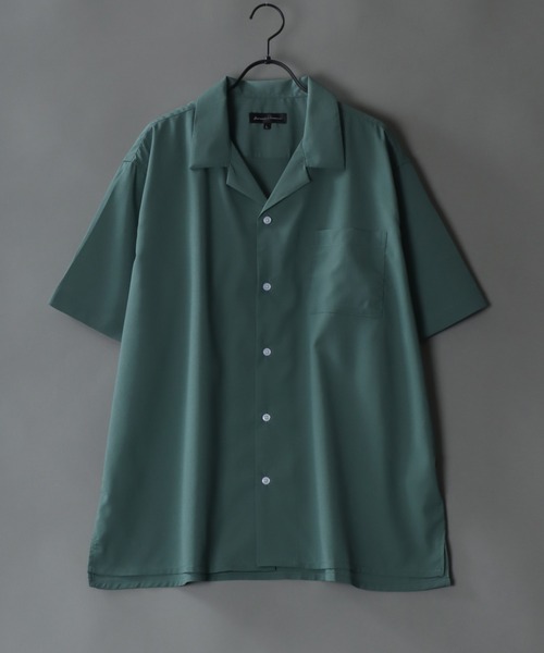 SITRY（シトリー） シャツ Drape Open Collar Shirt/ドレープ オープン