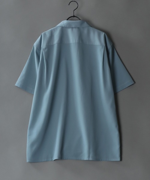 シャツ ブラウス メンズ Drape Open Collar Shirt/ドレープ オープンカラー 半袖シャツ｜zozo｜06