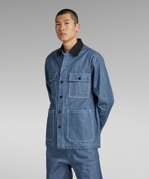 ジャケット・アウター 80s OSHKOSH coverall denim jacket 80s OSHKOSH COVERALL JACKET カバーオールンテージ 1980's