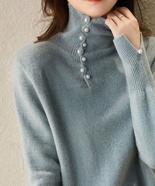 st .rooney【タグ付き新品】パールボタンニットOP 注目！】2024A/W ダンボールニット！②※着画あり – The DUFFER of St